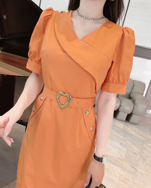 

2022 summer new high-end custom fashion temperament slim ruffle dress, Black