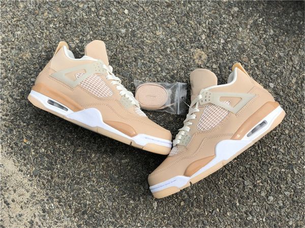 

release authentic 4 shimmer 4s men women basketball shoes ronze eclipse orange quartz metallic silver retro dj0675-200 sports sneakers