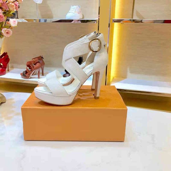 

sandals spring and summer chen brand l family highheeled shoes fashion show hollow water platform single sandals, Black