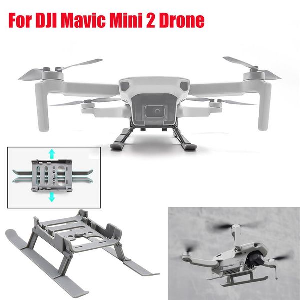 

upgraded foldable raised tripod landing gear anti-fall buffer training frame for dji mavic mini 2 quadcopter drone accessories2946