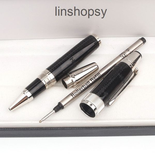 

2022 limited edition red black blue rollerball ballpoint pens with series number stationery office unique design writing ink pen for iijr, Blue;orange