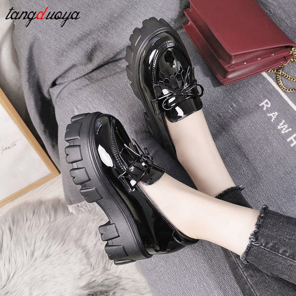 

vintage loafers women platform shoes lolita mary jane shoes for woman spring platform ladies loafers vintage oxford shoes, Black;white