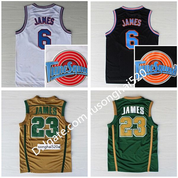 NCAA St. Vincent Mary High School Irlanda 6 23 James Jerseys Basketball Shirt Squad Toones Tunesquad Space Jam Green Jerseys