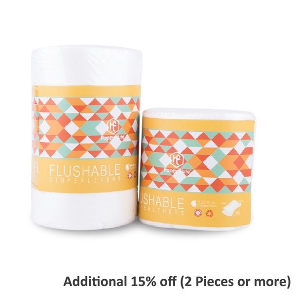 

happyflute 100% biodegradable flushable nappy liners cloth ddiaper liners 1 roll 220720