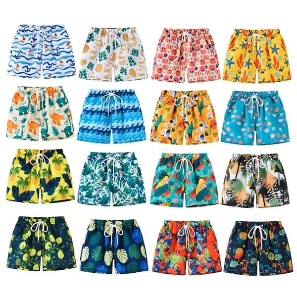 28 anos crianças praia dos desenhos animados impressão maiô board shorts meninos maiô roupa de banho verão troncos de natação 220621