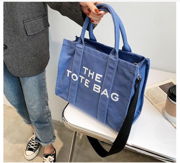 

cross body bags simple and fashionable diagonal literary fan letter printing large-capacity canvas one-shoulder women shopping bag 02369