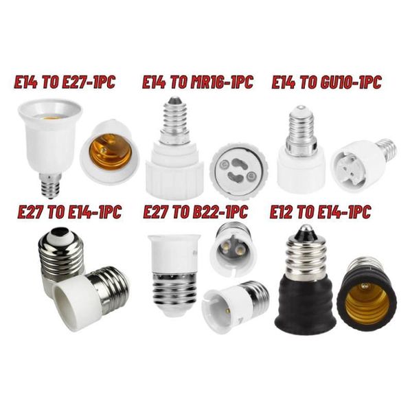 Lampenfassungen Basen MR16 E27 B22 E12 E14 GU10 G24 Halter Konverter Basis Sockel Adapter für LED Mais Glühbirne Zubehör GadgetsLamp