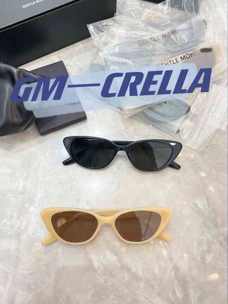 

2022 new gentle sunglass for small face women sunglass uv400 protection square cat-eye glass women sunglass, White;black