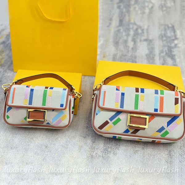 

designer baguette bags 2023 summer canvas shoulder bag ladies luxurys high-quality color small fashion armpit crossbody purse