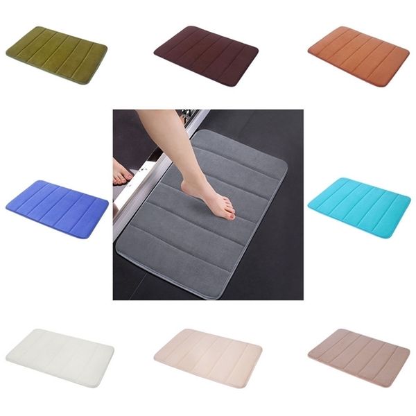 Zeroomade Coral Velvet Barato Alfombras de baño Piso Inodoro Absorbente Espesar Alfombras Alfombras Memoria Espuma Alfombra de baño Alfombras de baño antideslizantes 210401