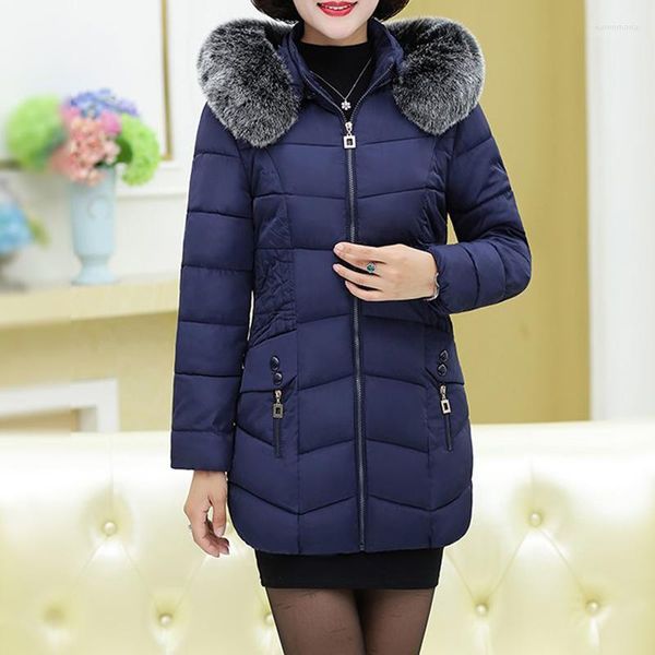 Зимняя куртка женщин Парка покрыт плюс размер самка теплое снежное снежное снежное снежное снеж