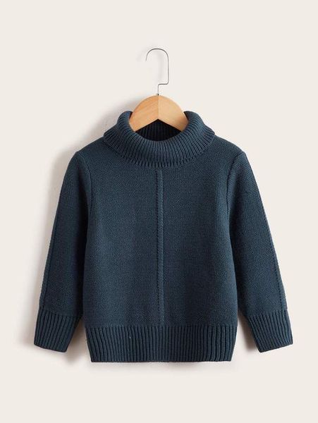 

toddler boys turtle neck sweater she01, Blue