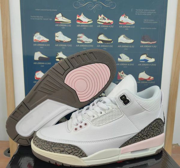 

jumpman 3 dark mocha sports basketball shoes 3s men women sneakers sku ck9246-102