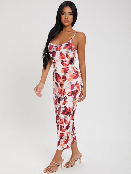 

sxy tie dye bodycon dress 94ye#, Black;gray