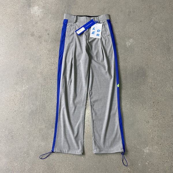 

trousers color casual loose straight men women 1 suit pants 2022ss, Black