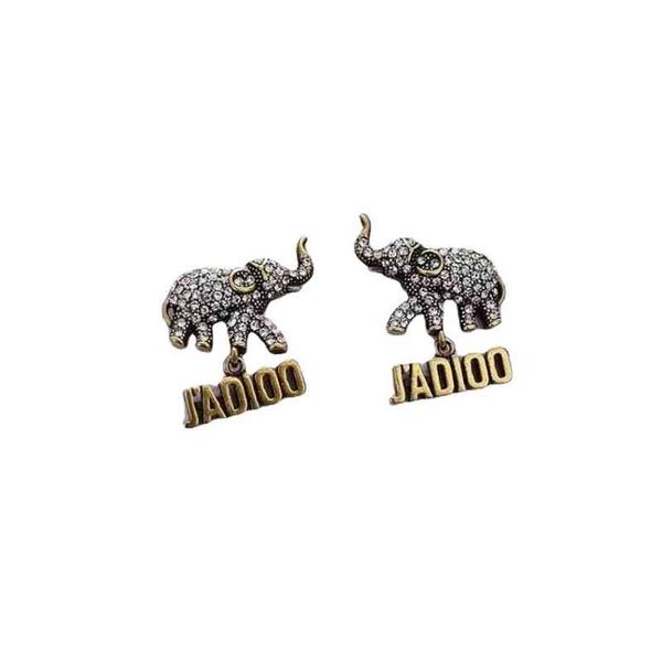 

elephant earrings women's fashion simple jewelry independent packaging, Silver