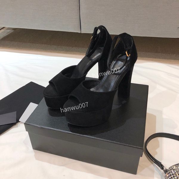 

2022 woman pump shoe fashion print flower leather collaboration lady luxurys designer party limited edition calfskin high heel sandal siz35-, Black