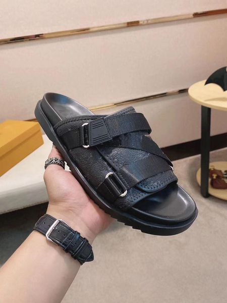 

ggity 21sslnew slippers fashion causal flower snaker men tian /blooms start print slide sandals outdoor beach flip flops, Black