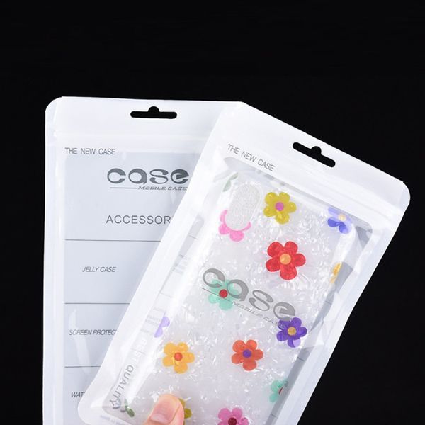 2000 pçs / lote Universal Mobile Phone Case Capa de Embalagem de Varejo Saco para XR 11 12Pro Max 4.7 a 6.5 Incse Case Phone