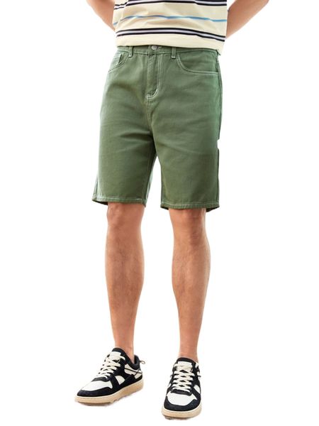 

men stitching slant pocket denim shorts e5tt#, White;black