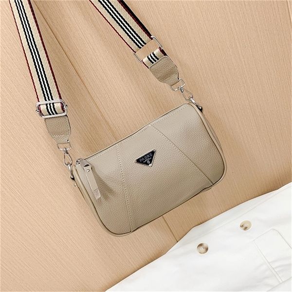 

layer cowhide women's fashion wide belt messenger large capacity single small square leather purses outlet online