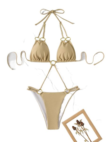 

r.ing & c.hain linked o.ne p.iece swimsuit t8tu#, White;black
