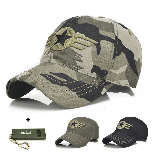 Caminho de beisebol do exército masculino Camo Casquette Homme Mulheres Camuflagem Pesca Snapback Tactical Adicione Sobrevivência ao ar livre