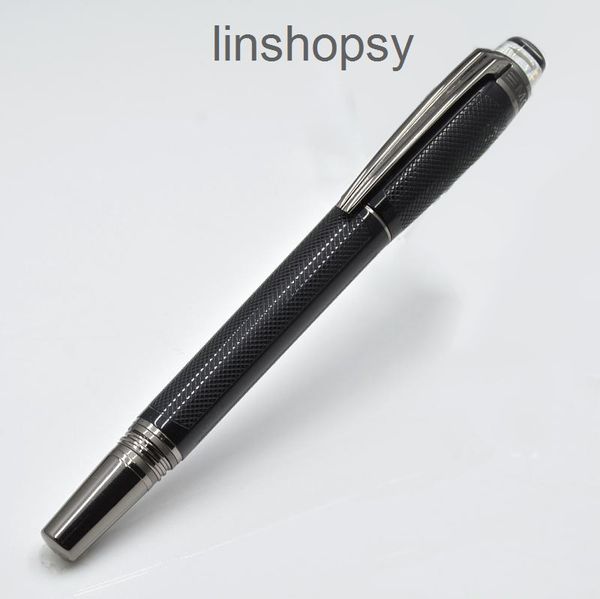 

giftpen luxury black precious resin pvd-plated fittings ballpoint pens roller ball pen with crystal head office stationery writing ball-pens, Blue;orange