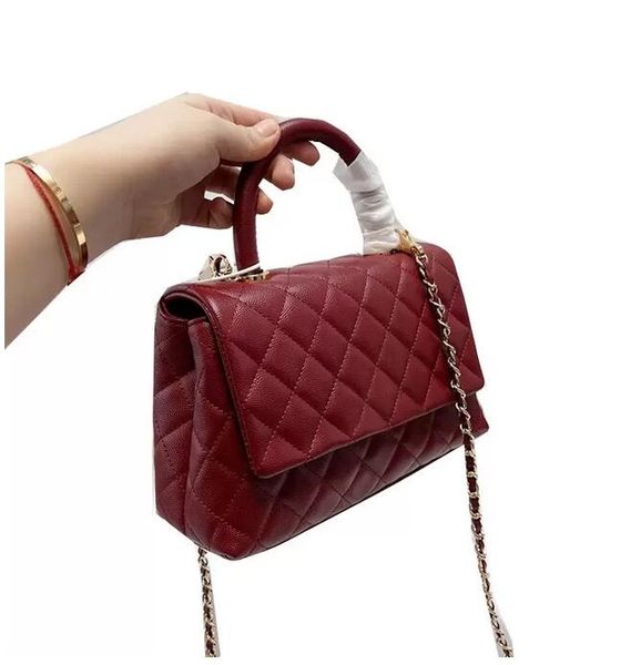 

fashion classical handle totes mini designer bags caviar calfskin quilted matelasse chain single flap vanity cosmetic outdoor sacoche purse