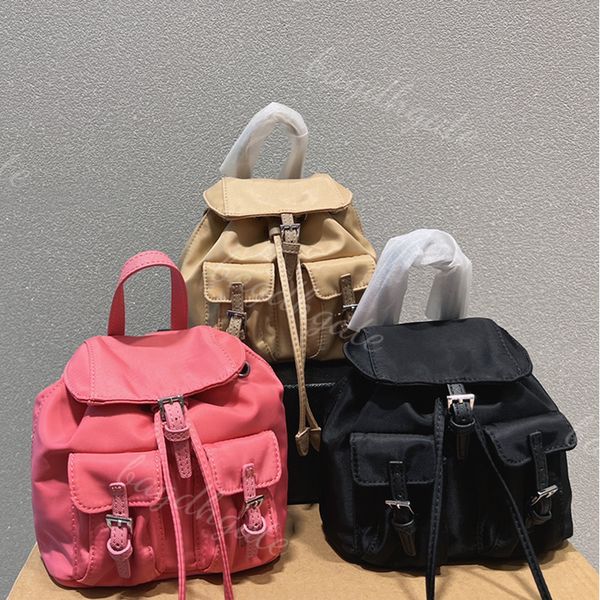 

designers luxury bag backpack womens recycled nylon letters mini shoulder messenger travel with triangle