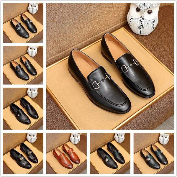 

2022 man business formal designer dress shoes oxford men leather shoes lace-up pointed toe british style mens shoe brown black