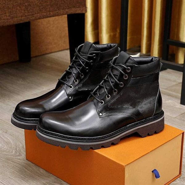 

emblematic mens oberkampf ankle boot italy designer women shoes glazed calf leather sporty laces padded collar chunky outsole ligh212c, Black