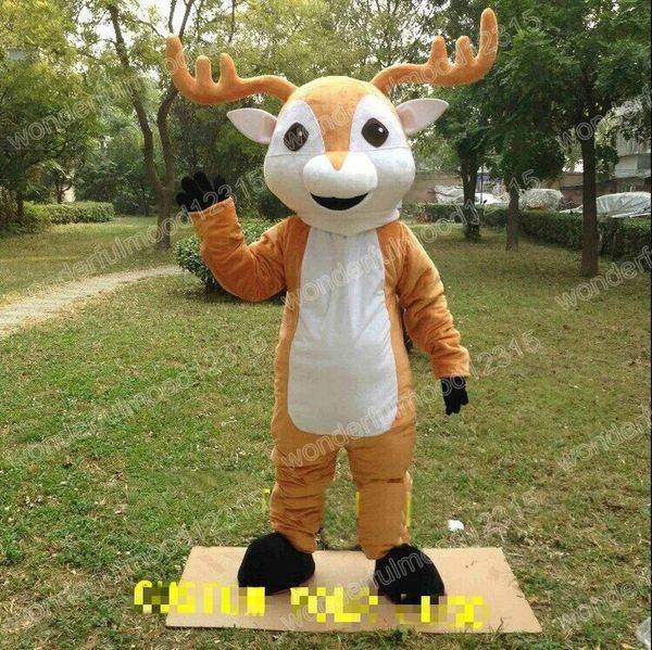 Halloween Brown Deer Mascot Costumes Carnival Hallowen Gifts Unisex Adults Fancy Party Games Outfit Holiday Celebration Cartoon Character Outfits