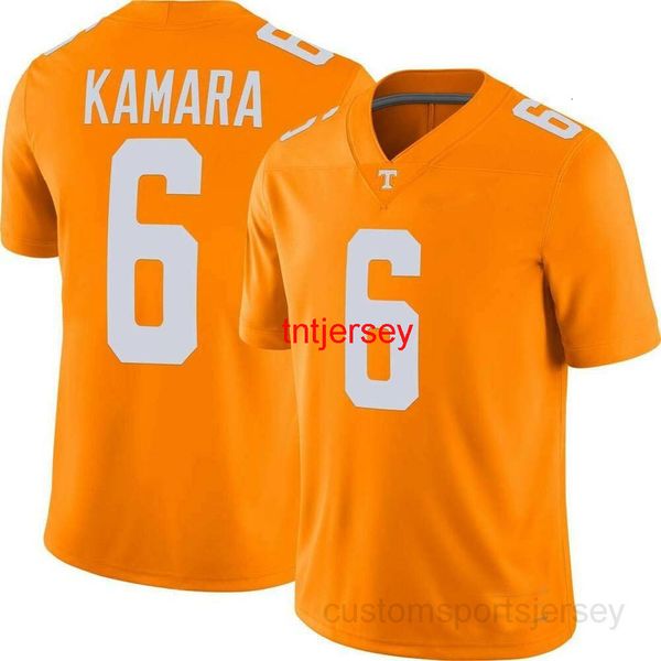 Günstiges maßgeschneidertes Tennessee Volunteers Alvin Kamara #6 Herren-Orange-NCAA-Trikot, genähtes Herren-Damen-Jugend-Fußballtrikot, XS-5XL