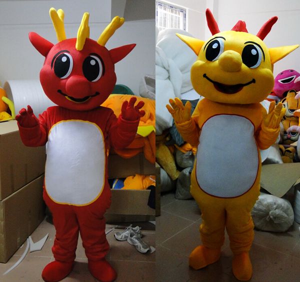 

mascot doll costume eva material red yellow dinosaur mascot costumes cartoon apparel advertisement costumes birthday party 205