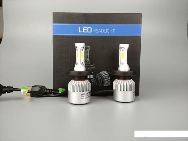

car headlight bulbs hi lo beam 72w 8000lm 6500k auto headlamp fog light bulb 12v
