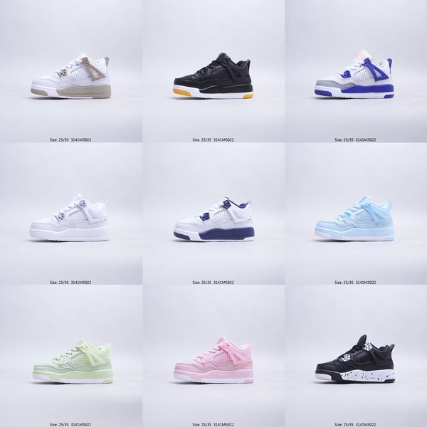 

bred 4s unc black cat university blue the cactus white grey basketball shoes kids toddlers mid leather luixurys infant baby outdoor trainer