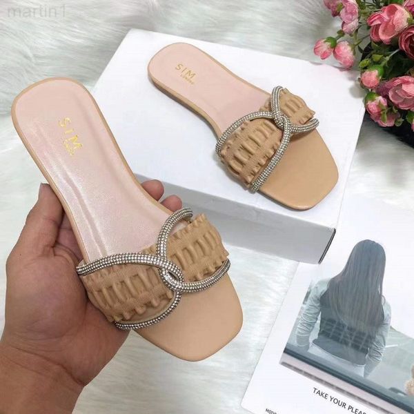 

slippers designer 2022 fashion flat sandals slippers for ladies9dtj, Black