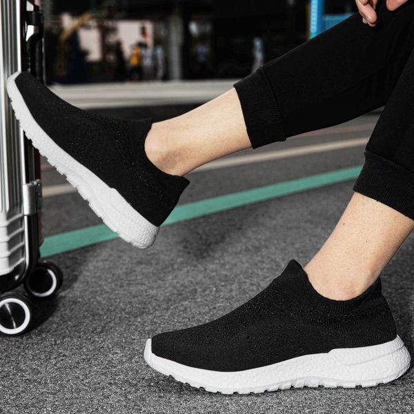 

low breathable basketball shoes for men women knit trainers