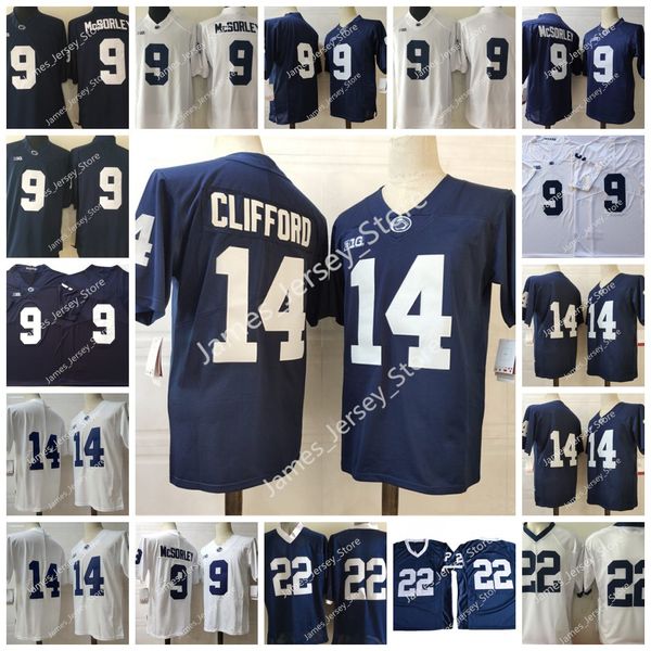 Sean Clifford Jersey TRACE McSORLEY 14 Christian Hackenberg 22 Numero famoso Jersey Penn State Nittany Lions College Football Maglie cucite NCAA FootballWear