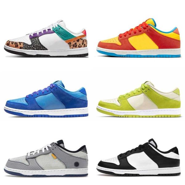 

designers sb lows running shoes dunkes safari mix paisley unc blue raspberry women men marina barber shop sports bart simpson green cherry, Black