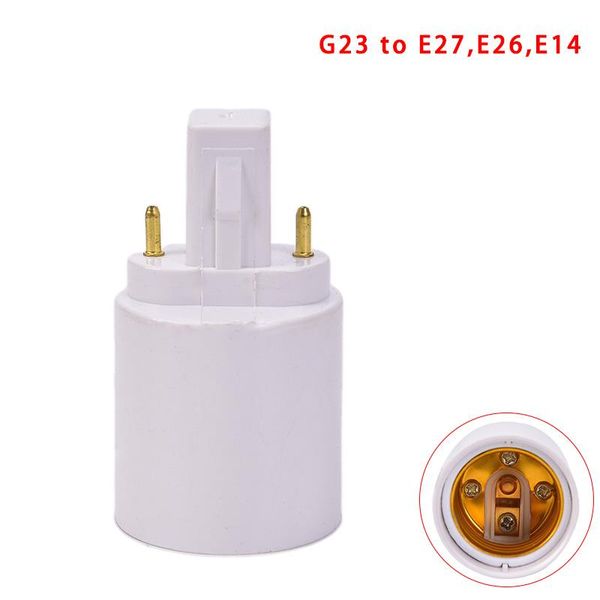 Bases de suportes da lâmpada G23 a E27 E26 Base LED LED Halogen Bulbo Adaptocer Conversor