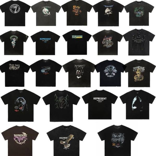 

22ss designer men's tees represent tee casual summer o-neck men ts209t, White;black