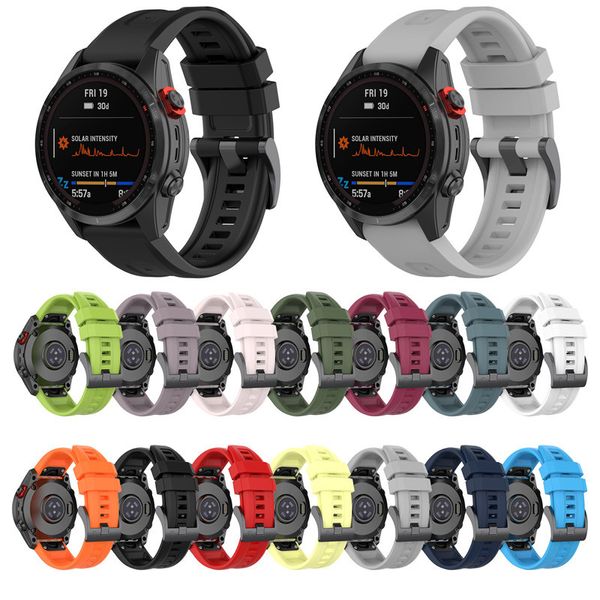 Screp for Garmin Fenix ​​7x 7 7s Instinto solar 2 6 6x Pro 5x Descent epix gen2 fenix3 hr enduro easyfit pulseira pulseira silicone chapheffit watch watch wels 26 22 20mm