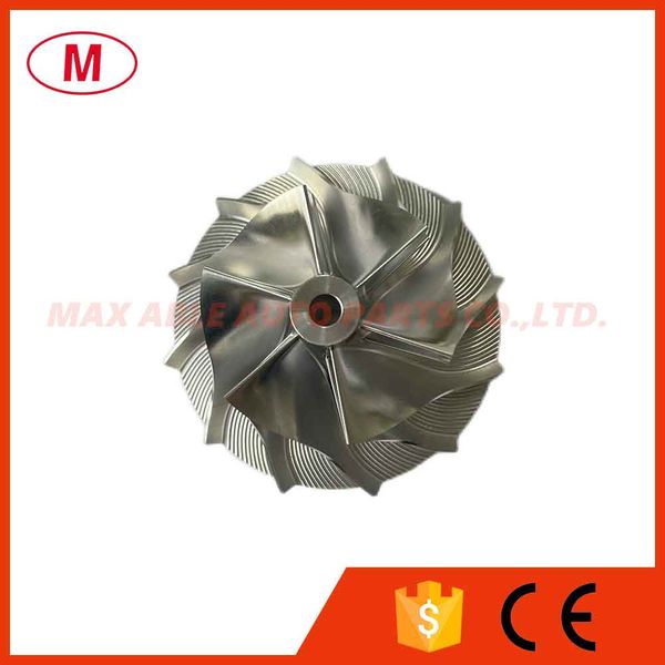 

ct10 17291-0l020hf 42.50/61.00mm 6/6 blades forward turbocharger turbo billet compressor wheel/aluminum 2618/ milling wheel for toyo/ta turb