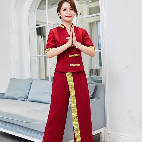 Set da donna Abbigliamento etnico Tailandia Set in stile India e Nepal Costume asiatico abbigliamento femminile elegante