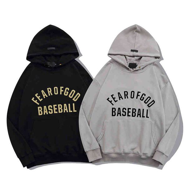 

men's hoodies & sweatshirts autumn fog letter terry men's casual hooded sweater 7fet, Black