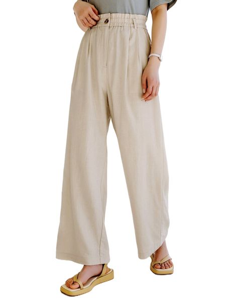 

dazy-less paperbag waist slant pocket pants a45x#, Black;white