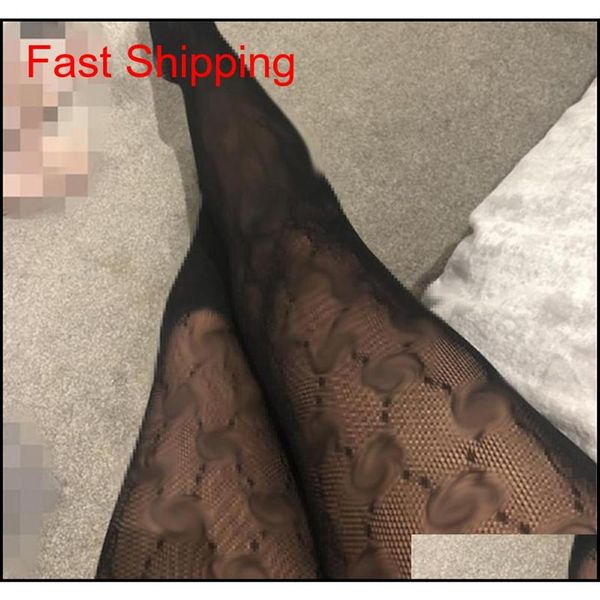 

other accessories drop delivery 2021 women fashion tight black g full chain classic letter party tights night club stockings 263a, Silver