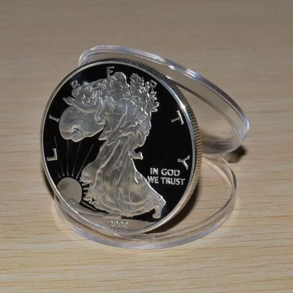 

1 oz 999 bullion silver round eagle coins american silver 2000years